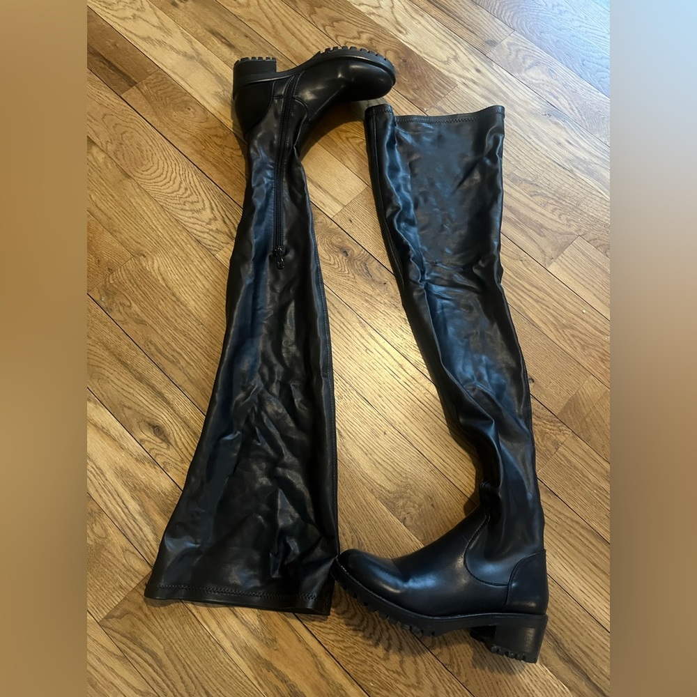 Smitten over you over the knee flat boot